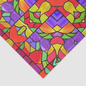 Papier Mousseline Vibrant Vitrage Vibrant Vitre Volet Artisanat colo (Détail)