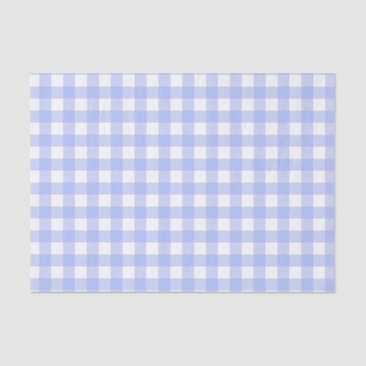 Papier Mousseline Vichy Bleu (Recto)