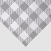Papier Mousseline Vichy Buffalo à carreaux gris Rustique Farmhouse (Détail)