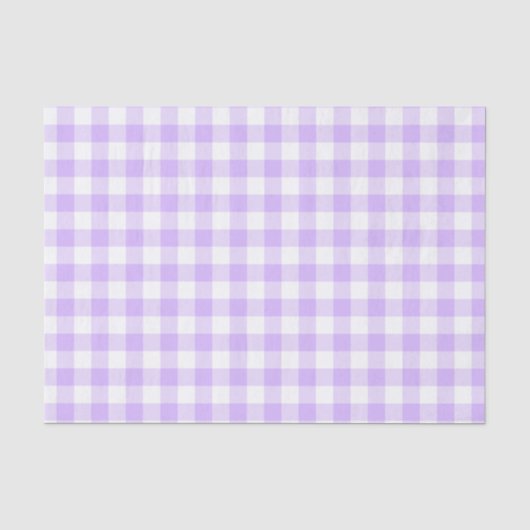 Papier Mousseline Vichy Lavande (Recto)