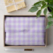Papier Mousseline Vichy Lavande (Cadeau)