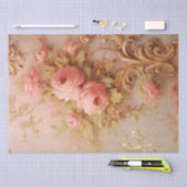 Papier Mousseline Victorian Blush Anglais Rose Gold Gunge (Artisanat)