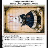 Papier Mousseline Victorian Dressed Rabbit With Book ER7L Decoupage