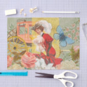Papier Mousseline Victorian Lady Woman Fun Carriage (Artisanat)