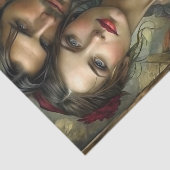 Papier Mousseline Victorian Lovers Portrait Romantic Decoupage (Détail)