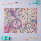 Papier Mousseline Victorian Pastel Steampunk Motif (Artisanat)