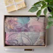 Papier Mousseline Victorian Pastel Steampunk Motif (Cadeau)