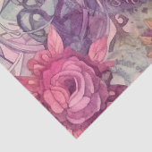 Papier Mousseline Victorian Pastel Steampunk Motif (Détail)