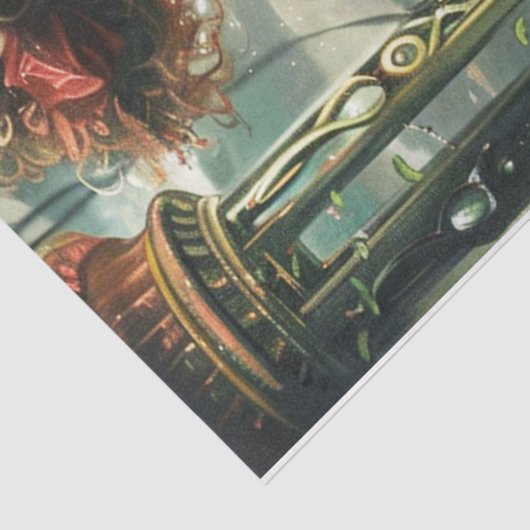 Papier Mousseline Victorian Steampunk Lady (Détail)