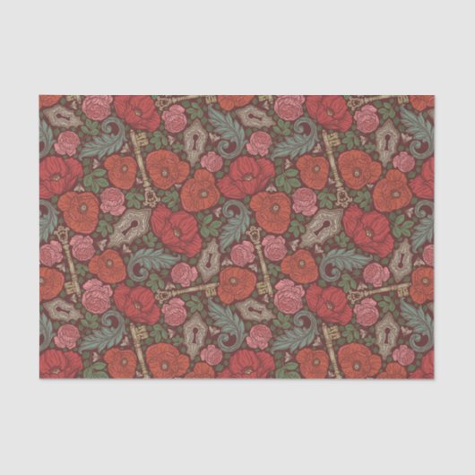 Papier Mousseline Victorian Steampunk Old Lock (Recto)