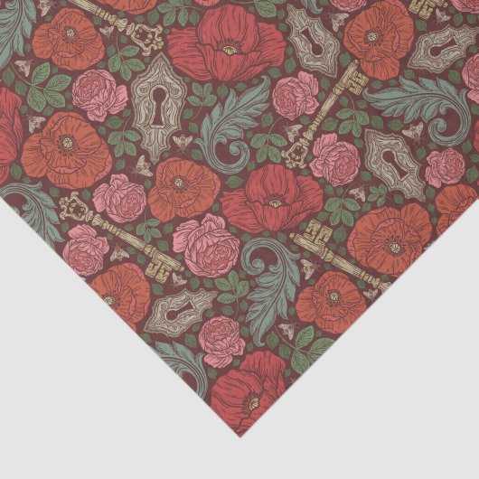 Papier Mousseline Victorian Steampunk Old Lock (Détail)