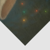 Papier Mousseline Victorian White Rabbit – Whimsical Fantasy Animal (Détail)