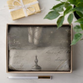 Papier Mousseline Victorian Winter Fairy Dusty Blue Dress Decoupage (Cadeau)