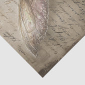 Papier Mousseline Victorian Winter Fairy Dusty Blue Dress Decoupage (Détail)