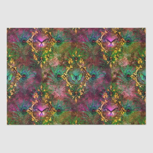 Papier Mousseline Victorien de papillon de Peacock (Recto)