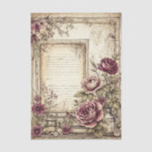 Papier Mousseline Victorien & Dentelle  (Recto)