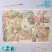 Papier Mousseline Victorien Shabby Chic Series Design 1 (Artisanat)