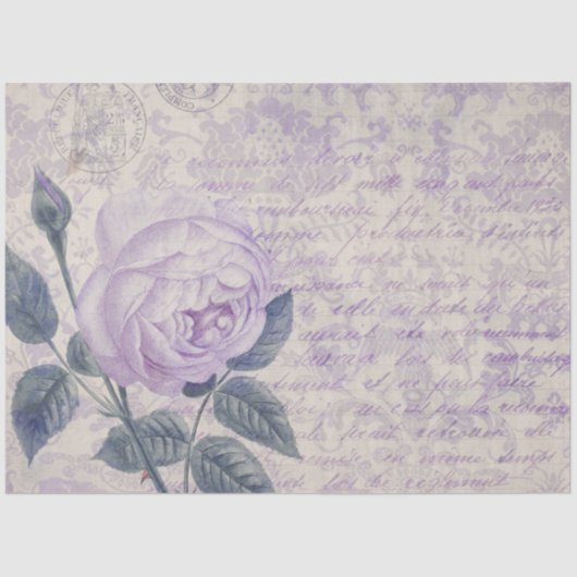 Papier Mousseline victorienne, shabby chic, pays français, antique,  (Recto)