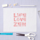 Papier Mousseline Vie, Amour, Zen (Artisanat)