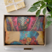 Papier Mousseline Vie de squelette1 (Cadeau)