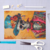 Papier Mousseline Vie de squelette1 (Artisanat)