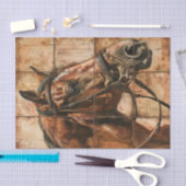 Papier Mousseline Vie du cheval (Artisanat)