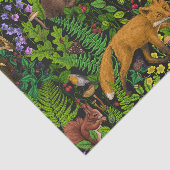 Papier Mousseline Vie forestière (Détail)