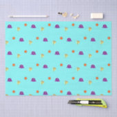 Papier Mousseline Vie marine (Artisanat)