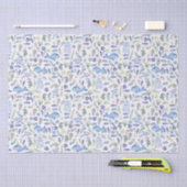 Papier Mousseline Vie marine Aquarelle moderne  (Artisanat)