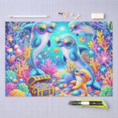 Papier Mousseline Vie maritime (Artisanat)