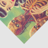 Papier Mousseline Vieille fille d'horreur de l'école (Détail)