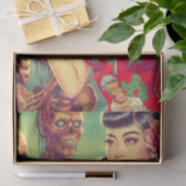 Papier Mousseline Vieille fille d'horreur de l'école (Cadeau)