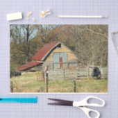 Papier Mousseline Vieille grange rustique Géorgie rurale (Artisanat)