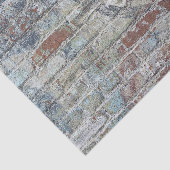 Papier Mousseline Vieille texture patinée de mur de briques (Détail)