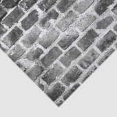 Papier Mousseline Vieille texture patinée grise de mur de briques (Détail)