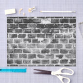 Papier Mousseline Vieille texture patinée grise de mur de briques (Artisanat)