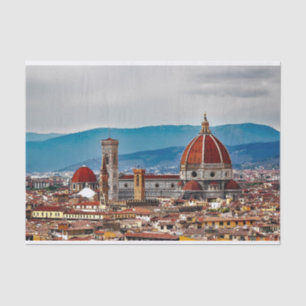 Papier Mousseline Vieille ville de Florence, horizon de l'Italie