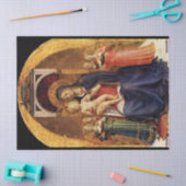 Papier Mousseline VIERGE AVEC ENFANT ET ANGES Fra Angelico, Noël (Artisanat)