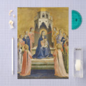 Papier Mousseline Vierge avec enfant et douze anges par Angelico (Artisanat)