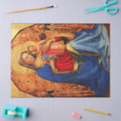 Papier Mousseline VIERGE AVEC ENFANT ET SAINTS par Fra Angelico (Artisanat)