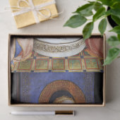 Papier Mousseline VIERGE AVEC ENFANTS ANGES ET SAINTS Noël (Cadeau)