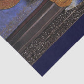 Papier Mousseline VIERGE AVEC ENFANTS ANGES ET SAINTS Noël (Détail)