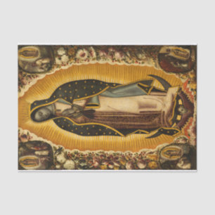 Papier Mousseline Vierge de Guadalupe par Manuel de Arellano