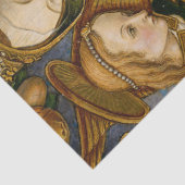 Papier Mousseline Vierge d'or avec Enfant Jésus et Anges (Détail)
