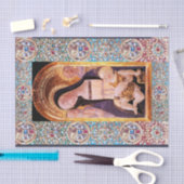 PAPIER MOUSSELINE VIERGE ET ENFANT, SAINTS, ANGELS AUX GÈMES PRÉCIEU (Artisanat)