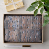 Papier Mousseline Vieux bois patiné rustique avec des clous (Cadeau)