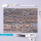 Papier Mousseline Vieux bois patiné rustique avec des clous (Artisanat)