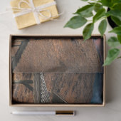 Papier Mousseline Vieux Cabine en bois d'argenterie rustique Découpa (Cadeau)