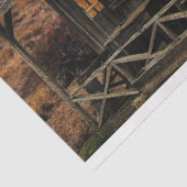 Papier Mousseline Vieux Cabine en bois d'argenterie rustique Découpa (Détail)