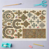 Papier Mousseline Vieux croix et médailles Papier de découpage (Artisanat)